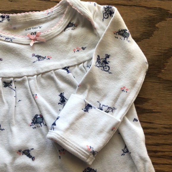 Carter’s Newborn Baby Girl’s Nightgowns - 5 Piece Bundle - Picture 8 of 12